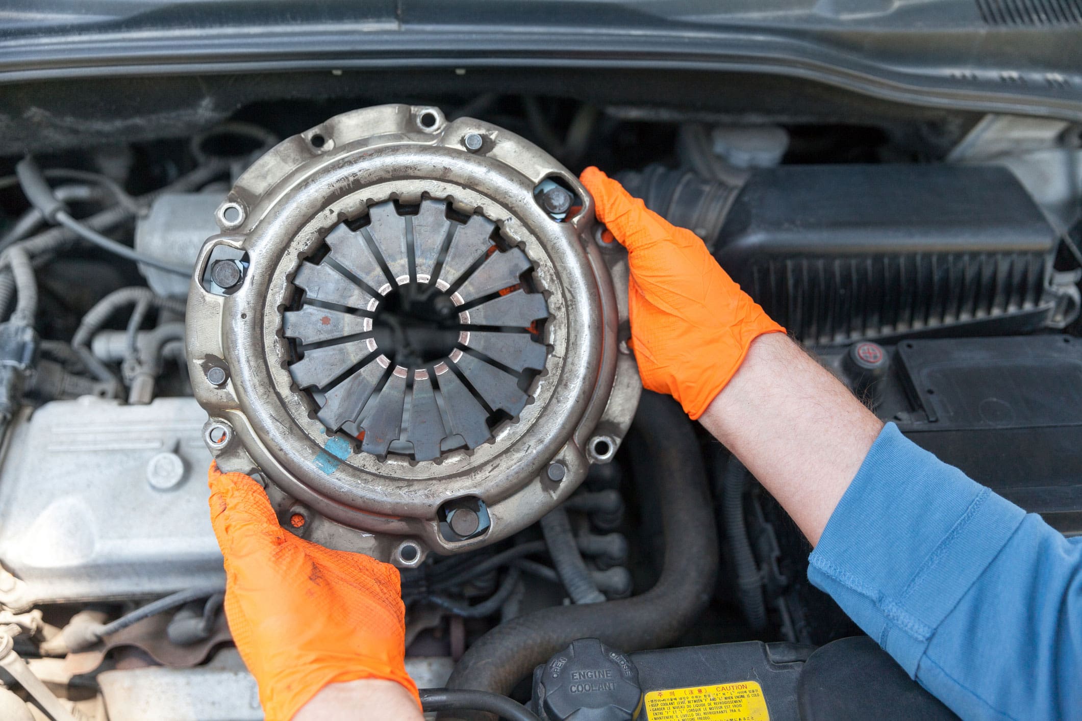 Car clutch pressure plate replacement